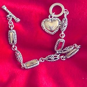 Brighton retired two-tone toggle bracelet